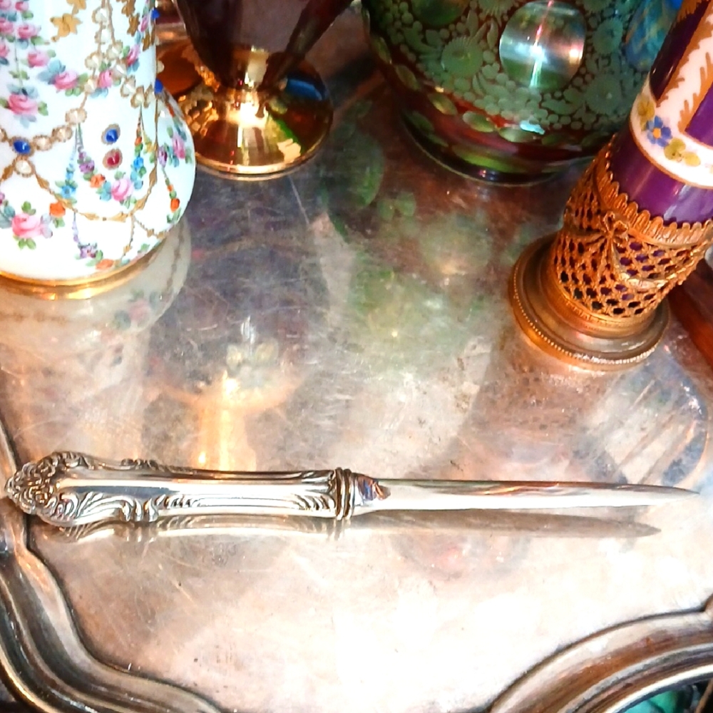 Elegant Silver Plated? Letter Opener